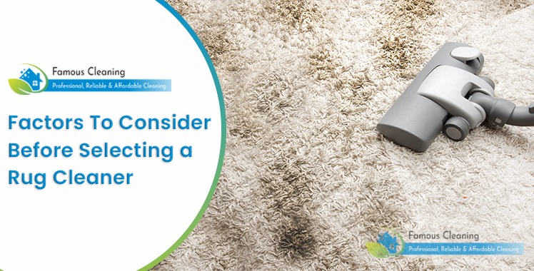 Factors to Consider Before Selecting a Rug Cleaner