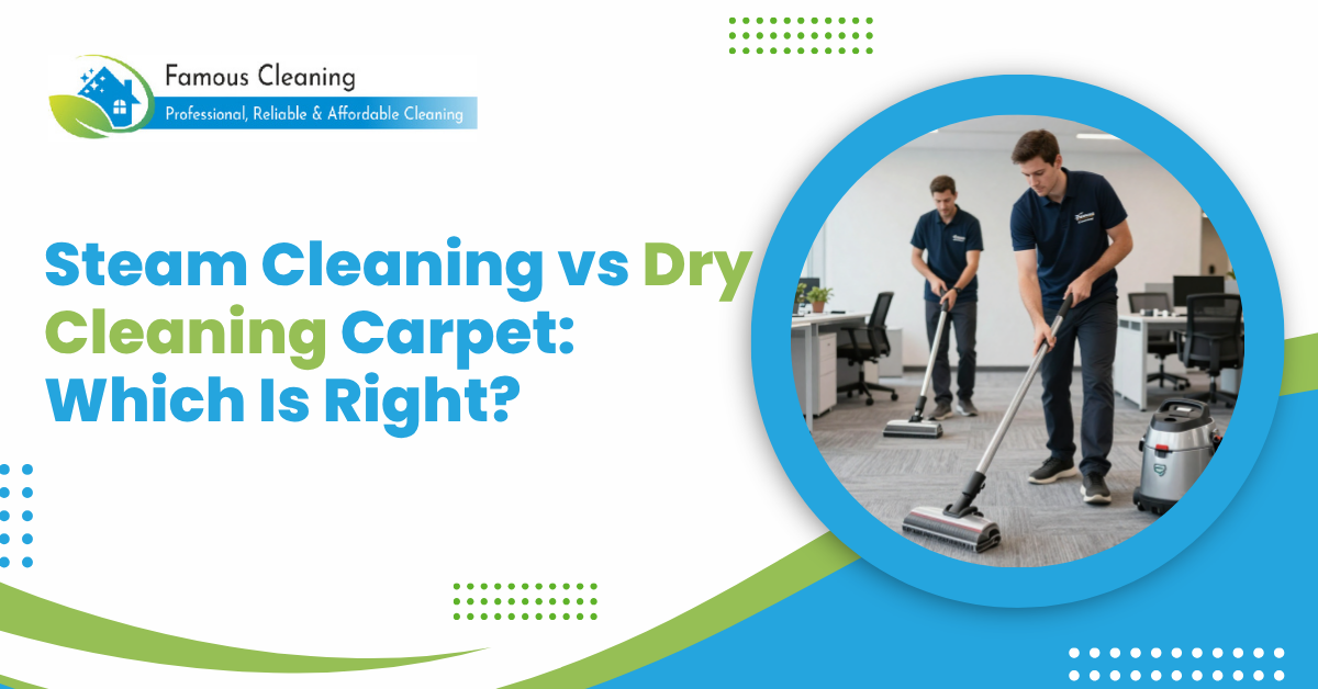 Steam Cleaning vs Dry Cleaning Carpet: Which Is Right?